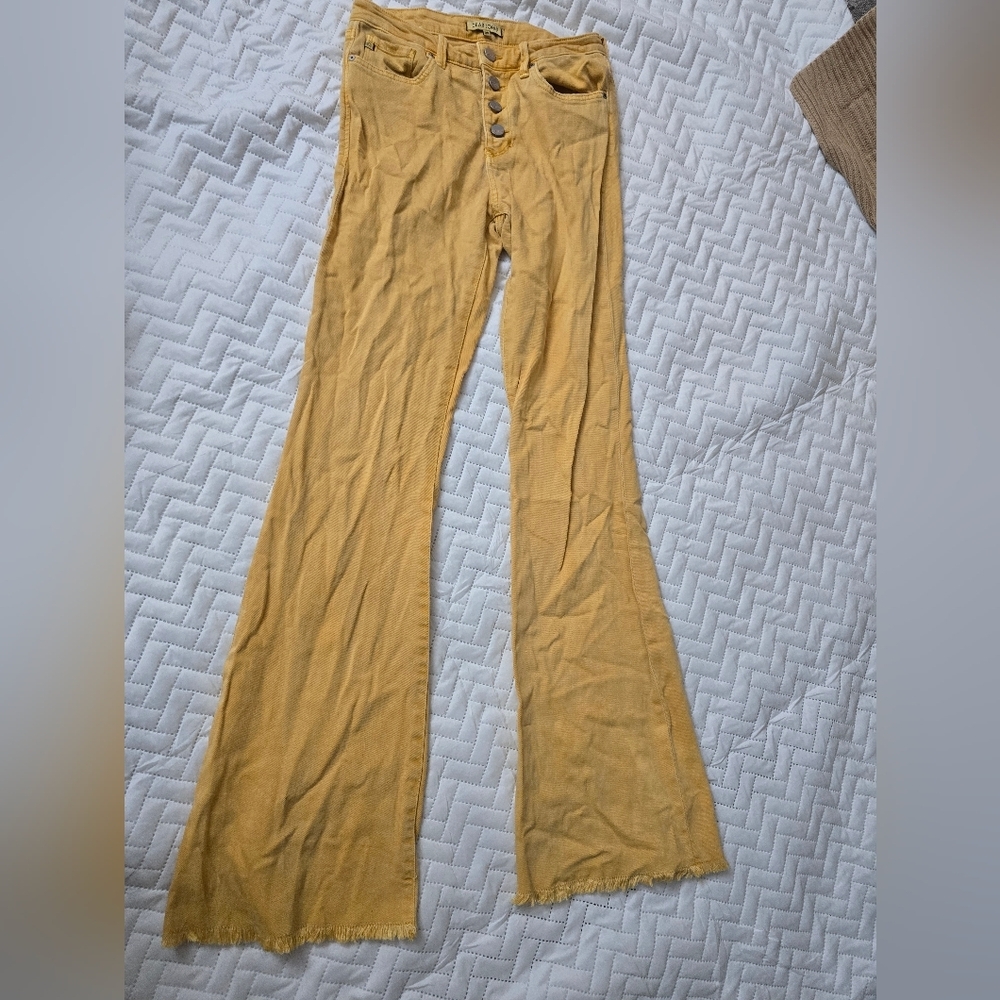 Dear John Sadie Canary Yellow High Waisted Fare Jeans - Picture 10 of 10